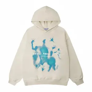 Abstract Shadow Print Unisex Streetwear Casual Cotton Hoodie DRG, Abstract Shadow Hoodie DRG