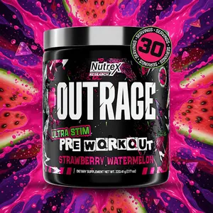 Pre-Workout Powder | 400mg Caffeine, L-Citrulline, Beta-Alanine, Creatine | Extreme Energy, Focus, Strength & Endurance (30 Servings, Strawberry Watermelon)