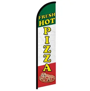 Fresh Hot Pizza Windless Banner Flag