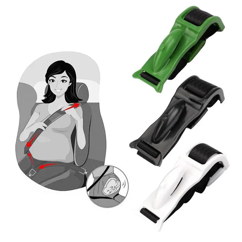 Car Seat Belt Adjuster, Universal Car Seat Belt Adjuster for Pregnant Woman, Maternity Moms Belly Protective Adjuster Extender Kit, Pregnancy Belt, Automotive Accessories