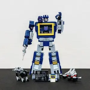 New 1505-Piece Car Sound Wave Transformable Building Block Set, Kids and Adults Toy, Gift for Boys and Girls, Birthday Present