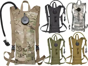 Tactical Hydration Pack 3 Liter Bladder Military MOLLE System Backpack Water Bag