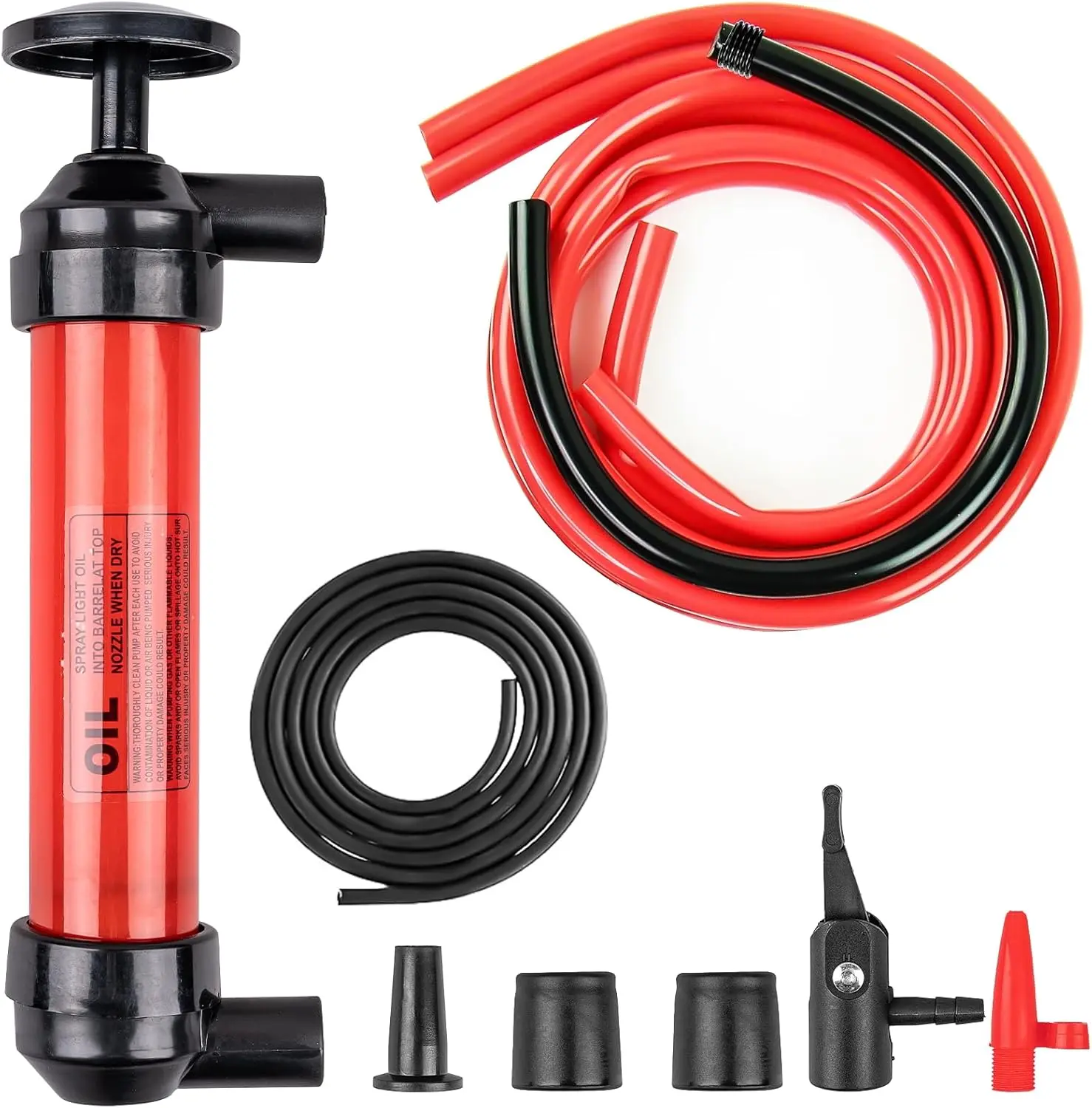 Multi-Use Siphon Pump Fluid Transfer Pump, Siphon Fuel Transfer Pump Kit for Gas Oil and Liquids