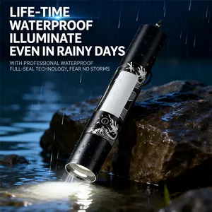 5-in-1 Tactical Flashlight, Super Bright LED with Glass Breaker & Seatbelt Cutter for Emergency Use, Night Walking & Biking, High Lumen, with SOS