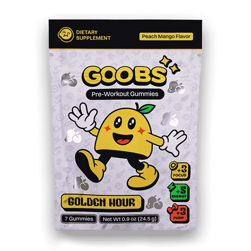 Golden Hour (Peach Mango) - Pre workout Gummy
