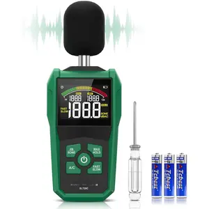 Decibel Meter, Digital Sound Level Meter with Color Backlit Screen,Portable SPL Meter with A/C Weighted,dB/SONE Unit,Fast/Slow Response,MAX/MIN,Data Hold,Range 30-130dB,for Home/Office/Factories
