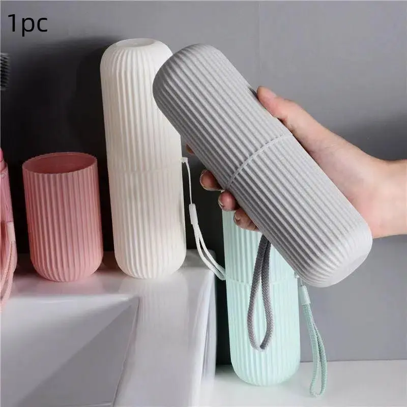 Portable Travel Toothbrush & Toothpaste Storage Box, 1 Set Simple Toothbrush & Toothpaste Leakproof Storage Box, Household Toothbrush And Toothpaste Holder Organizers for Home & Travel, Toothbrush Protector