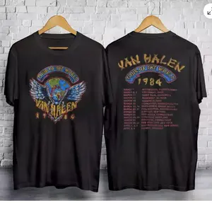 [SALE UP TO 50%] Vintage 1984 Van Halen World Tour Monsters of Rock T-Shirt