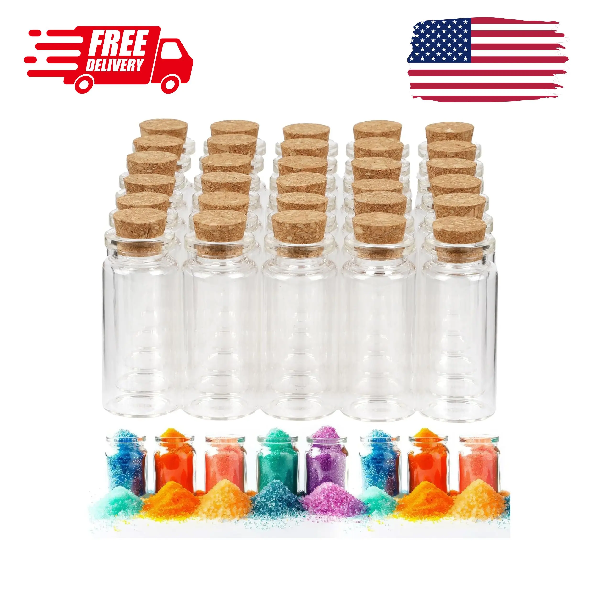 30PCS Spell Jars, Mini Jars, Glass Vials Potion Bottles