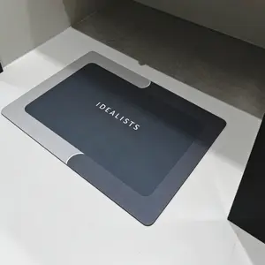 Bathroom Mat Premium Quick-Dry-Ultra-Absorbent Thin Diatomite Bath Mat-Rubber Backing Thin Non-Slip, Machine Washable, and Mildew-Resistant Rug for Shower, Kitchen, Laundry Room,and More with Geometric Design and Easy Cleaning last-minute  Holiday Haul