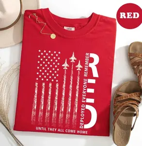 RED Friday Shirt, Remember Everyone Deployed Tee, Military American Flag, Patriotic Soldier Support, Trending 4th of July Day Tee, Men's Graphic Tees, Casual Outfit, Comfortable Menswear, Perfect Gift For Men, May19