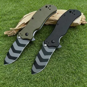 Portable 0350 Mini Folding Knife – Compact Survival and Camping Knife  EDC Cutting Tool for Outdoor, Jungle Exploration, and Fishing – D2 Blade, G10 Handle, Survival Gear