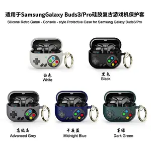 For Samsung Galaxy buds 3/pro Silicone Retro Gaming Console Bluetooth Headset Case