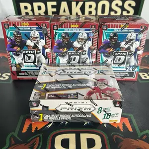 Break #23 *4 Boxes* Random Teams (1) 2025 Prizm No Huddle Hobby Box (3) 2025 Donruss Optic Blasters