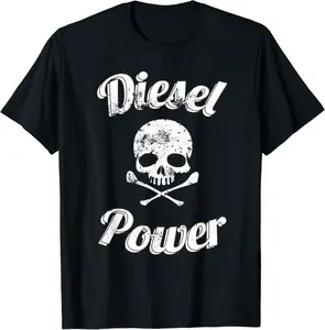 Diesel Power Skull T-Shirt Diesel Power Roll Coal Turbo Tee - Diegobal Shop 31B07DTQBL7R