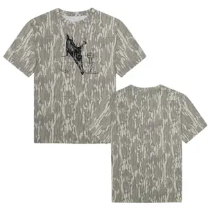 Over the Line T-shirt 3D Camo Tee, Mossy Oak Shirt, Fanmade Design, Style 3D Camo T Shirt, Gift For Men, Hunting 3D Camo T Shirt