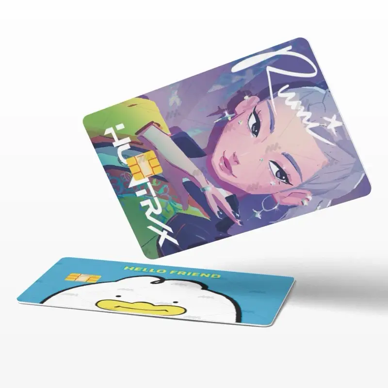 Huntrix themed credit card stickers for debit credit ebt