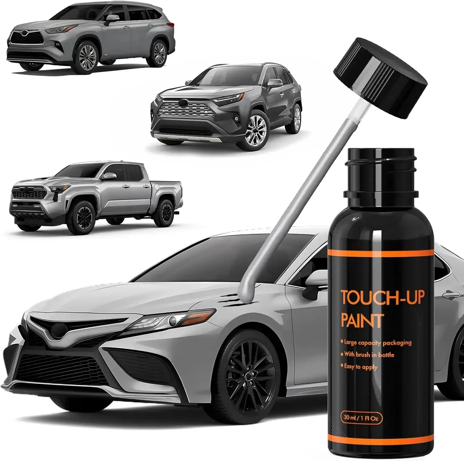 1J9 Celestial Silver Metallic Touch Up Paint for Car, DIY Car Paint Scratch Repair Kit, Automotive Paints, Quick & Easy Fix Scratch Repair Compatible with Toyota Camry/Avalon/Highlander/Tacoma