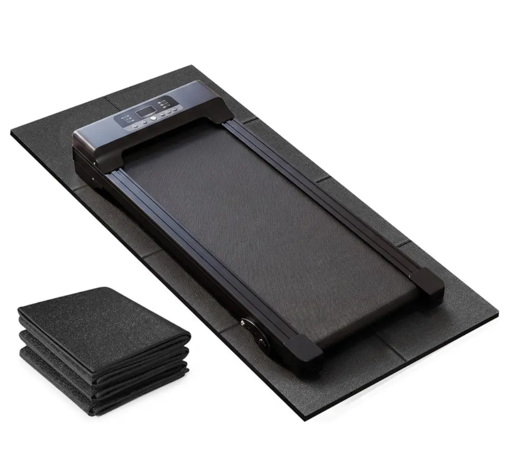 Stepwaver Walking Pad Treadmill Mat for Carpet, 55.2" x23.6"x0.16" | 4mm Thick Foldable Floor Protection mat for Bike, walking pad, Elliptical, Treadmill