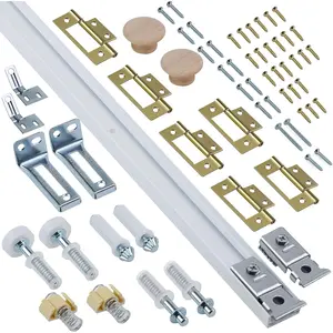 48-Inch Bifold Closet Door Track Hardware Kit Folding Door Hardware Repair Replacement Tool Kit