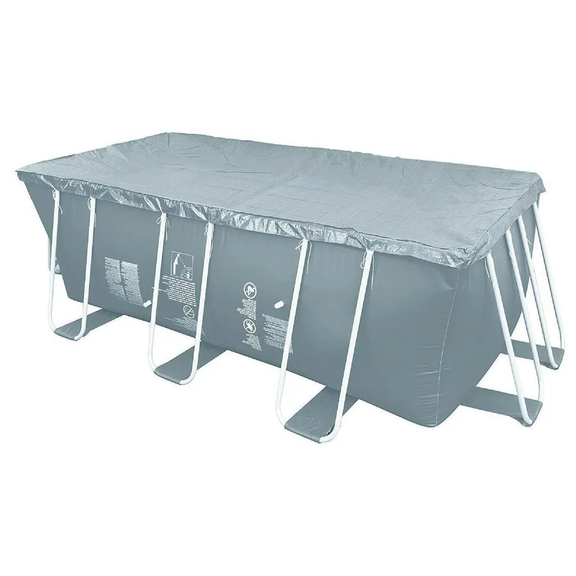 Pool Central 5.9' x 12.6' Gray Rectangular Pool Cover Pool Central 5.9' x 12.6' Gray Rectangular Pool Cover
