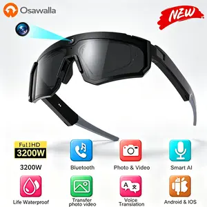 2026 New AI Smart Sport Sunglasses with HD 32MP Camera, 1200P Video Recording, AI Assistant (ChatGPT) & Real-Time Translation, Voice Control, Bluetooth 5.4 & WiFi – Ideal for Cycling, Golf, Running & Driving,father'sdaygifts