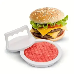 Christmas Essentials Burger Press Hamburger Patty Maker with Handle 4.5" Perfectly Sized Mold Rings for Easy Release Ideal for Home & Outdoor Grilling Kitchen Utensils Value Pack