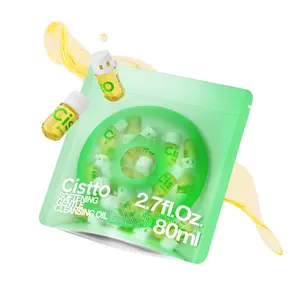 Cistto Portable Makeup Remover Oil – Travel-Friendly for Business Trips. Suitable for both oily and dry skin!gentle, and non-greasy!  Capsule Facial