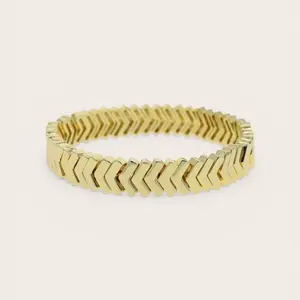 Golden Chevron Stretch Bracelet