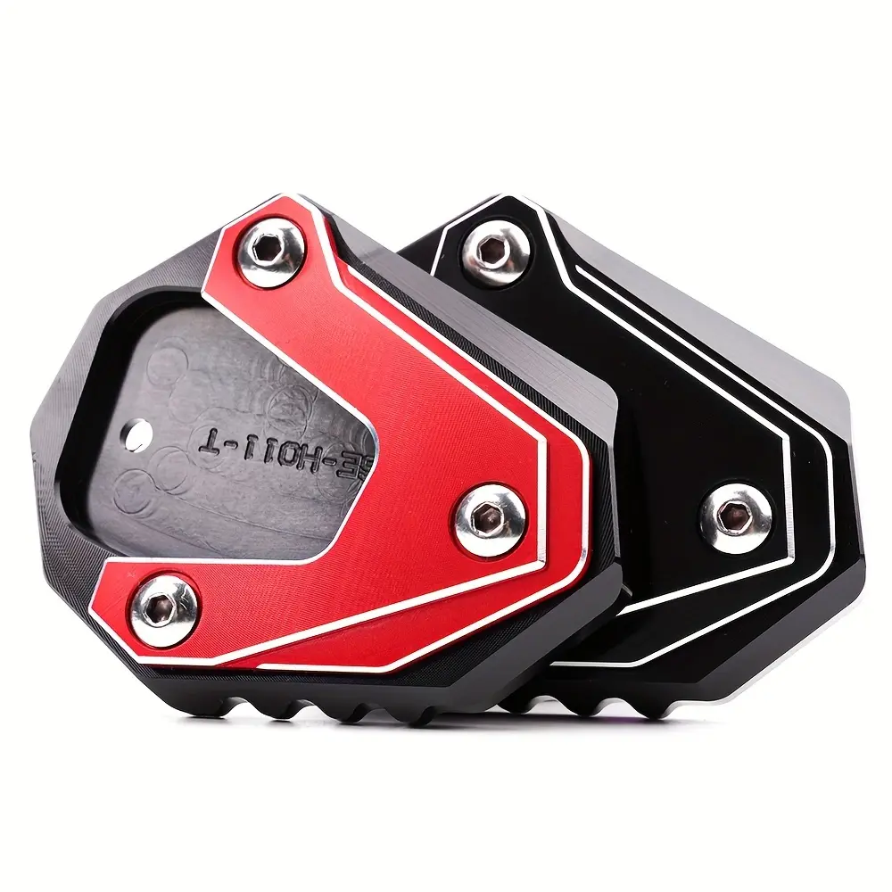 1pc Large aluminum side bracket for motorcycle, CB300R, CB500F, CB650F, CBR600RR, CBR650R, Transalp 600, 650, 700, black and red design, adjustable height, motorcycle accessories, Motorcycle Parts