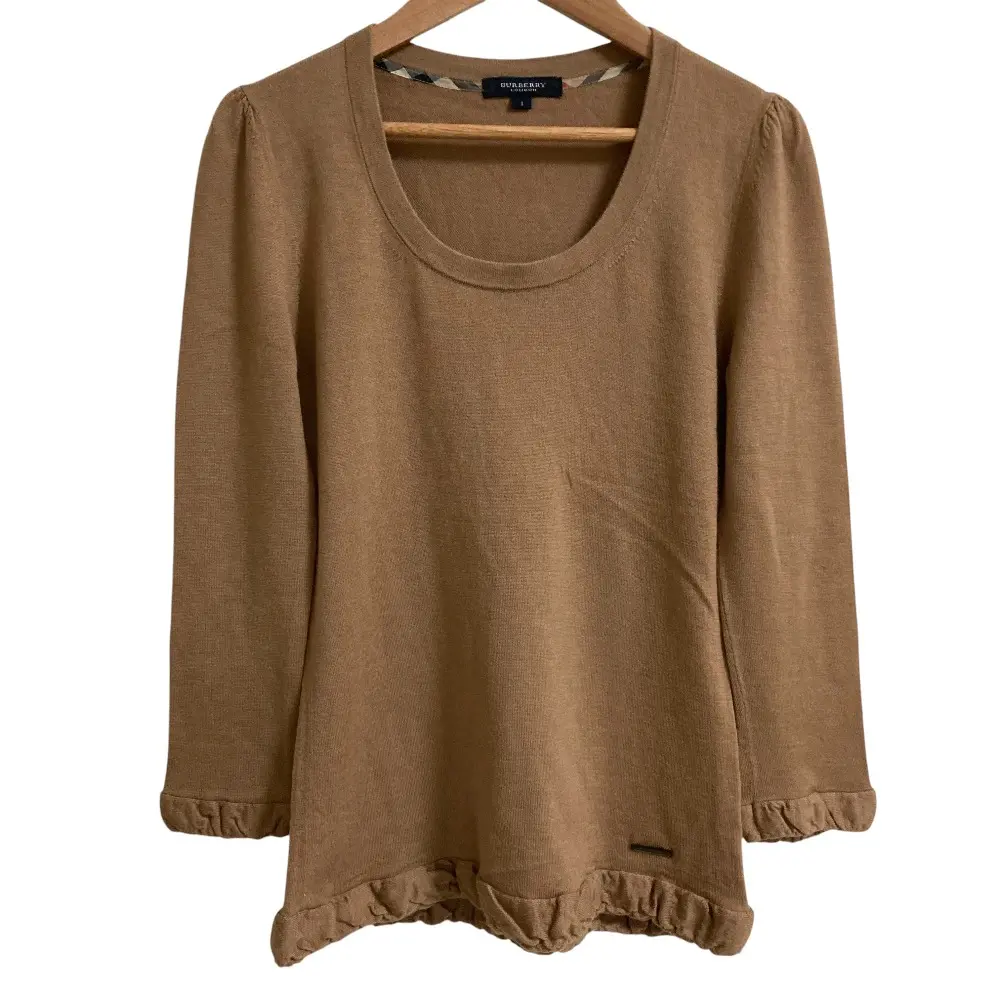 Pre-owned BURBERRY Cashmere Small Leather Goods Blend Knit Sweater