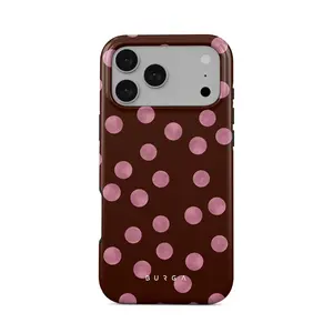 BURGA Tough Phone Cases - Pillow Talk Edition | for iPhone 17 16 15 14 13 12 11 Series | Polka Dot Phone Case | Trendy 2026 Phone Case | Shockproof Protection | Gift for Her