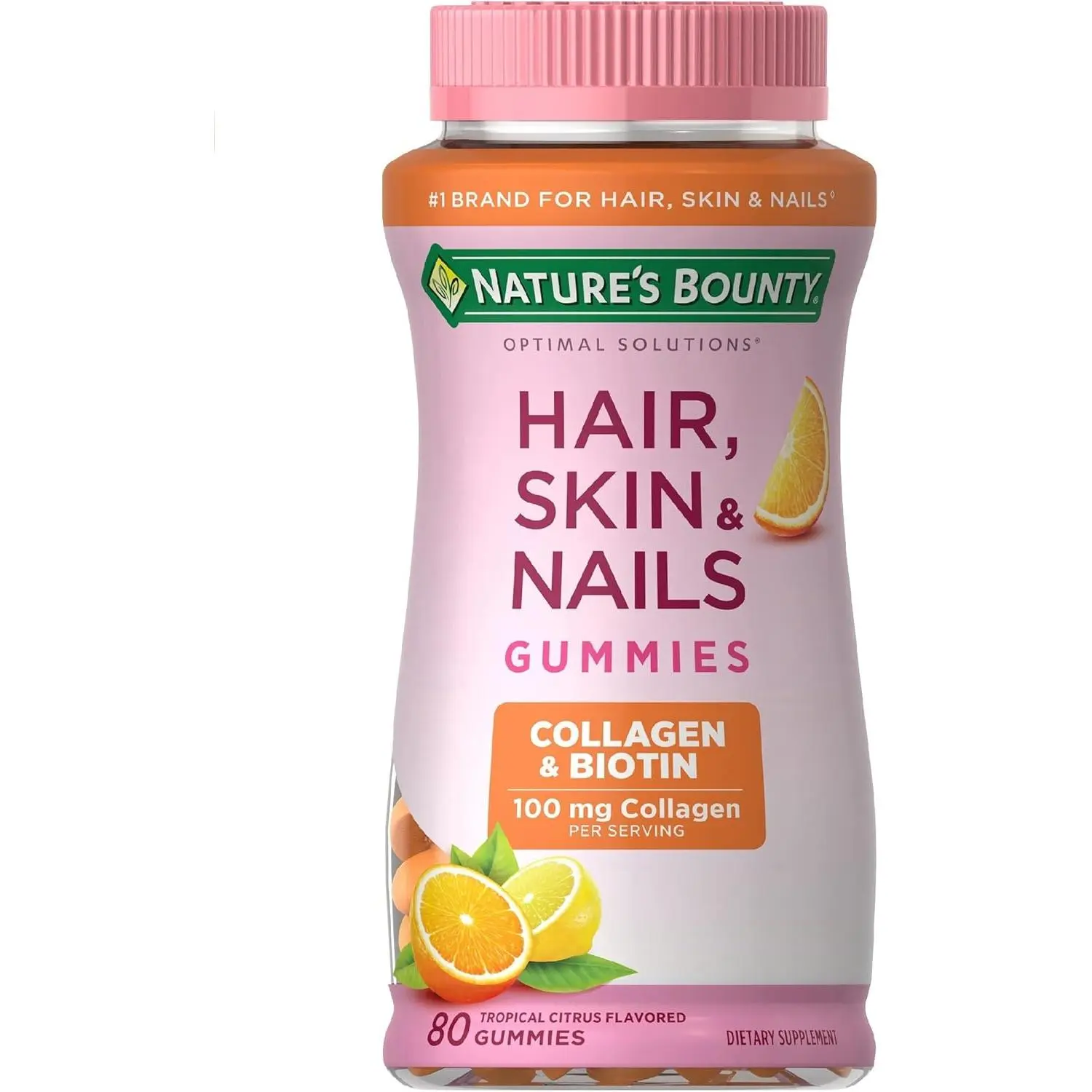 Nature's Bounty Optimal Solutions Citrus-Flavored Gummies, 80 Ct