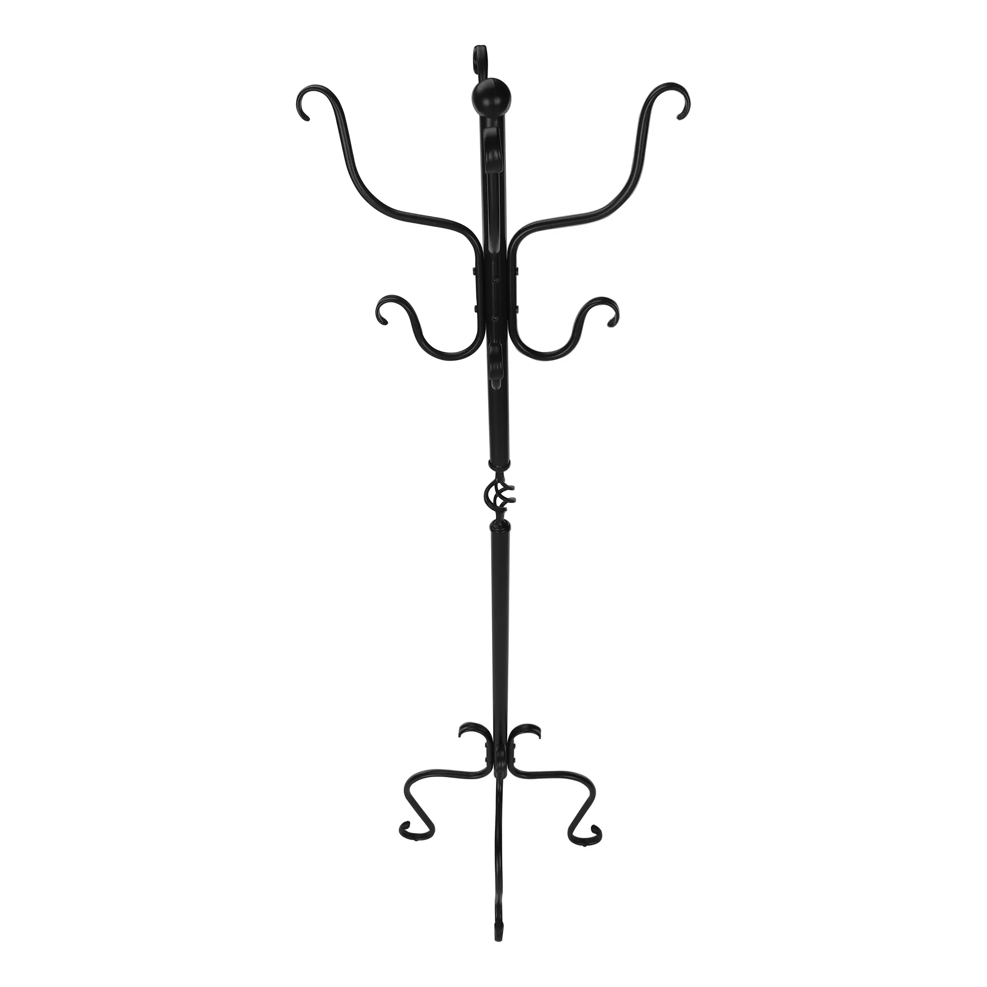 Coat Rack, Hall Tree, Free Standing, 8 Hooks, Entryway, 74