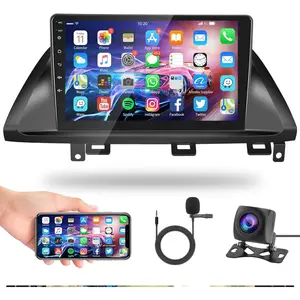 2+32G Android Car Radio for Honda Odyssey 2005-2010 GPS Navigation WiFi, Rimoody Car Stereo 10.1 Inch Touch Screen Bluetooth Mirror Link FM/RDS EQ SWC Rear View Camera Microphone