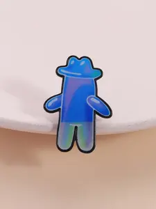 Bubble Spongebob Badge, Vintage Cartoon Trendy Design, Transparent Geometric Shape, Suitable for Anime Lovers and Nostalgic Fans