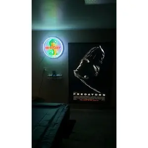 Exclusive Bus Shelter Large Size "World Famous" Glowbox LED Poster Frame