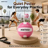 NOETIFEX Cotton Soft Volleyball - Deflated for Practice Volleyball with Gentle Comfortable Touch, Secure Handle, 1 Month Support for Children’s Indoor Outdoor Games & Training