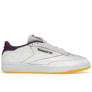 Reebok Men's Club C 85 Eric Emanuel White Purple Yellow, from StockX