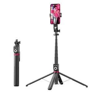 360 Grad Rotating Bluetooth Selfie Stick Teleskop Stativ für Smartphones P225 TK