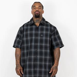 FB County Short Sleeve Checker Flannel Shirt Plaid Casual