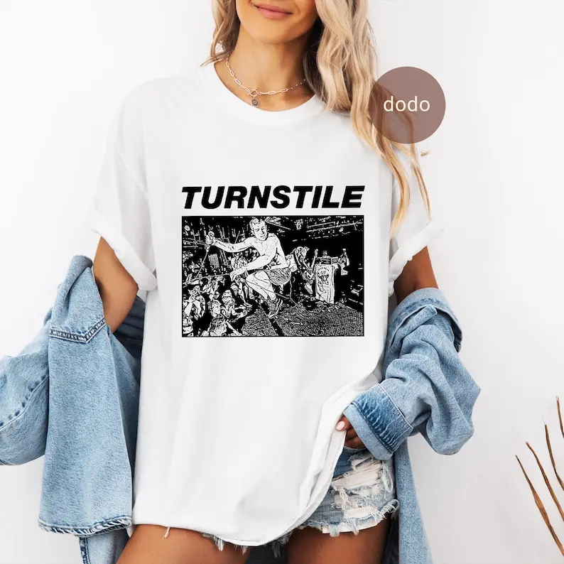 Comfort Colors Turnstile T-Shirt - Rock Music Shirt - GLOW ON Album - Turnstile Album Shirt - Turnstile Merch - Unisex Rocker Clothing