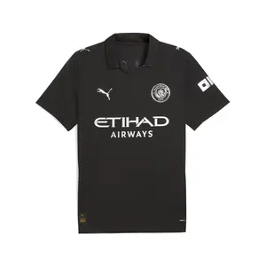 PUMA Mens Manchester City 2526 Away Replica Jersey Casual - Black
