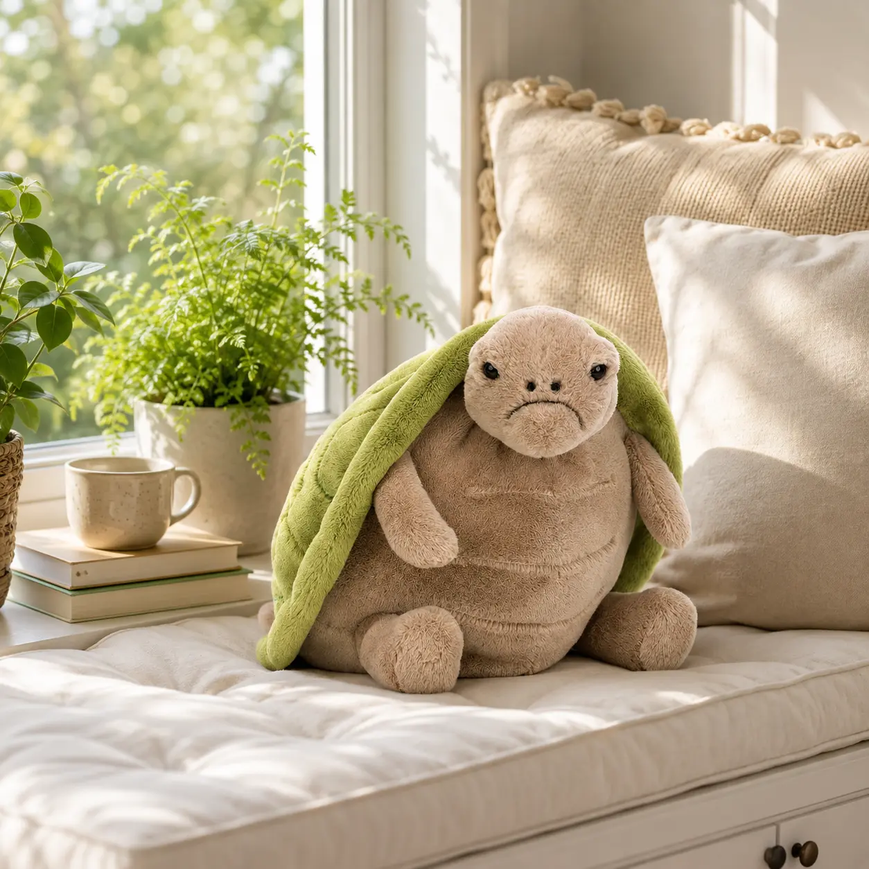 Jellycat Timmy Turtle Plush – Adorable Grumpy Turtle Stuffed Animal, Soft & Cuddly Gift for Kids and Plush Lovers