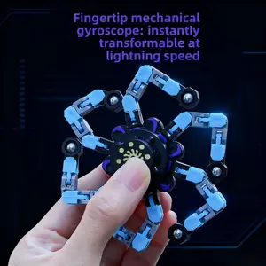 4-Pack Transform & Spin Fidget Toy Next-Level DIY EDC Fun for All Ages Fingertip Mechanical Gyroscope Instantly Transformable at Lightning Speed