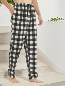 Men's Plaid Casual Long Pants, Fleece Lined with Pockets Drawstring, Comfortable for Fall Winter Holidays Home Daily Wear Activities Pants, Casual Lounge Pants, Drawstring Waist Pants