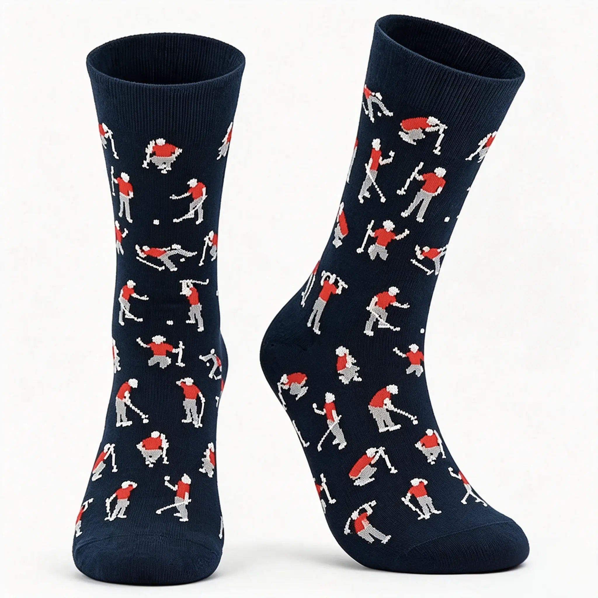 Street Style Graphic Casual Socks, Unisex Fit Cotton Blend Crew Socks for Everyday Wear and Holiday Gifting, Menswear