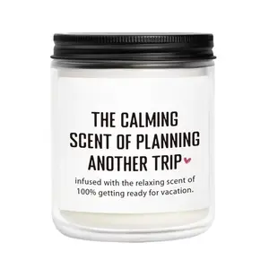 Travel Gifts for Women, Gifts for Travelers, Best Present for People Who Travel, Personalized Present, Unique International Traveler Planner Vacation Retirement Present Gift Idea Candle for Women, Her, Couple, Friend