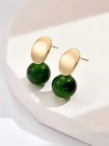 Gemstone Pendant Earrings for Women, Daily Wear Party Birthday Graduation Gift, Casual Style Zinc Alloy Jewelry, Gift Ready, Versatile Design