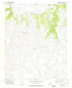 Canon Pedroso New Mexico USGS Topographic Quadrangle Map, 1971, 1:24000